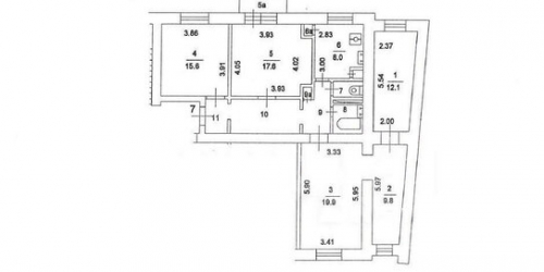 5-комн квартира Спартаковская площадь,  д. 1/2