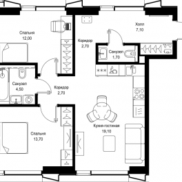 Продажа 2-комн квартиры в новостройке Москва г., Вишнёвая ул., к. 2 Продажа 2-комн квартиры в новостройке Москва г., Вишнёвая ул., к. 2