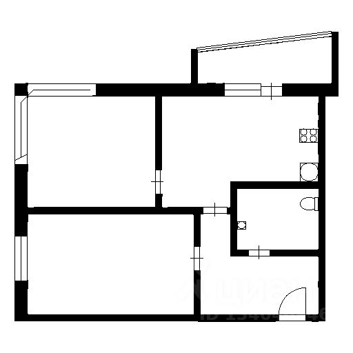 Аренда 2-комн квартиры на вторичном рынке Октябрьская набережная, 126к2