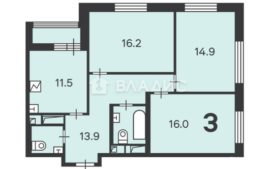 Продажа 3-комн квартиры на вторичном рынке Аминьевское ш,  д. 4Д к1