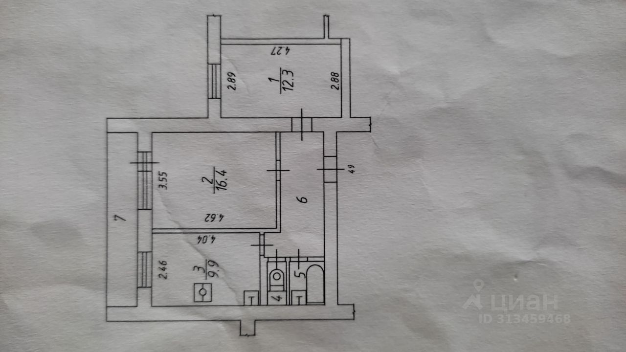 Продажа 2-комн квартиры на вторичном рынке Нахабино пгт, улица Красноармейская, 54