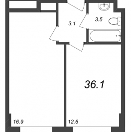 Продажа 1-комн квартиры в новостройке Санкт-Петербург г., Октябрьская наб., к. 3.9 Продажа 1-комн квартиры в новостройке Санкт-Петербург г., Октябрьская наб., к. 3.9