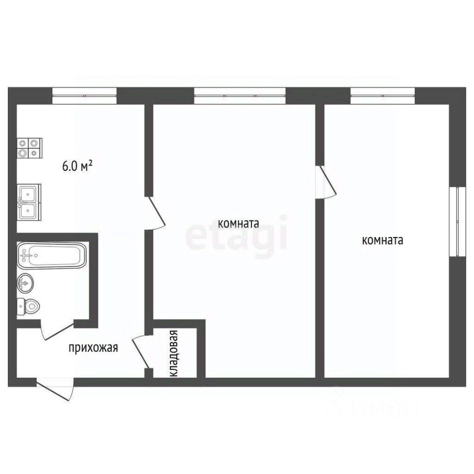 Продажа 2-комн квартиры на вторичном рынке Цемгигант мкр,  д. 40