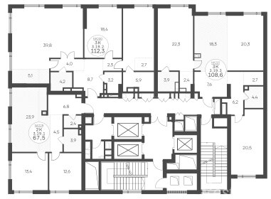 Продажа 3-комн квартиры в новостройке Крылатская ул,  д. 33 к2