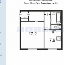 Продажа 1-комн квартиры на вторичном рынке Бассейная ул,  д. 31