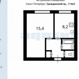 Продажа 1-комн квартиры на вторичном рынке Гражданский пр-кт,  д. 114 к5