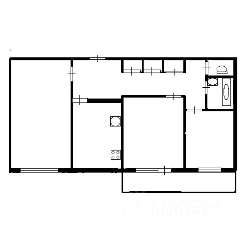 Аренда 3-комн квартиры на вторичном рынке Кустанайская улица,  д. 7К2