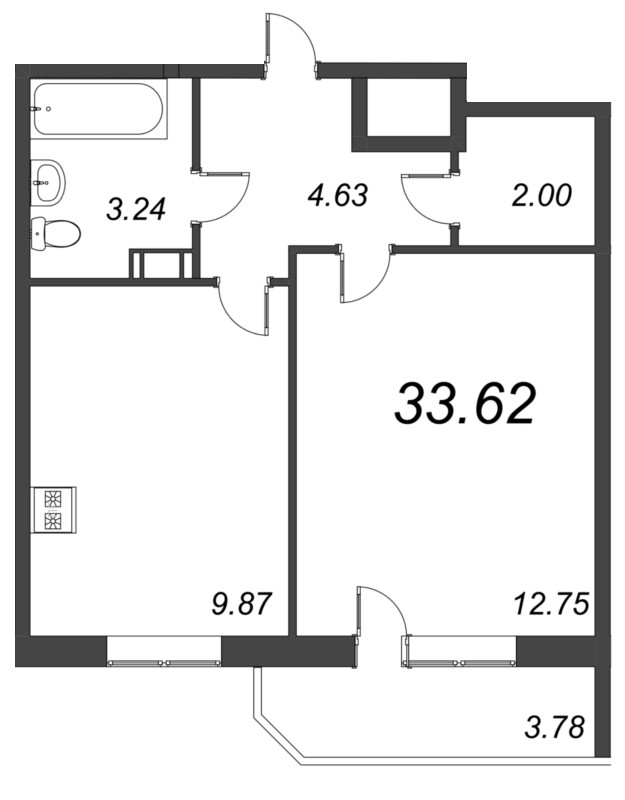 Продажа 1-комн квартиры в новостройке Новое Девяткино д., Лесная ул.,  к. 1