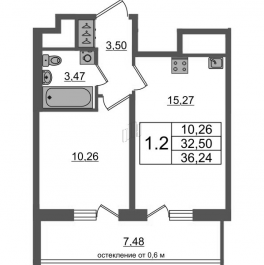 Продажа 1-комн квартиры в новостройке Новосаратовка д., Покровская Дорога ул.,  к. 12