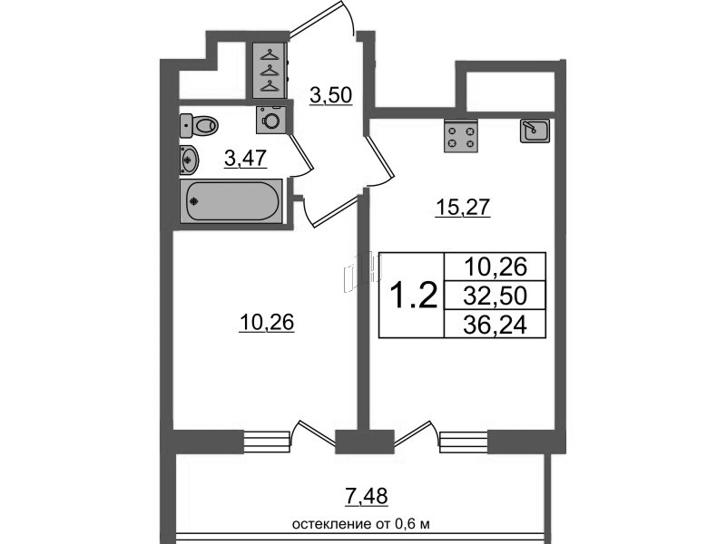 Продажа 1-комн квартиры в новостройке Новосаратовка д., Покровская Дорога ул.,  к. 12