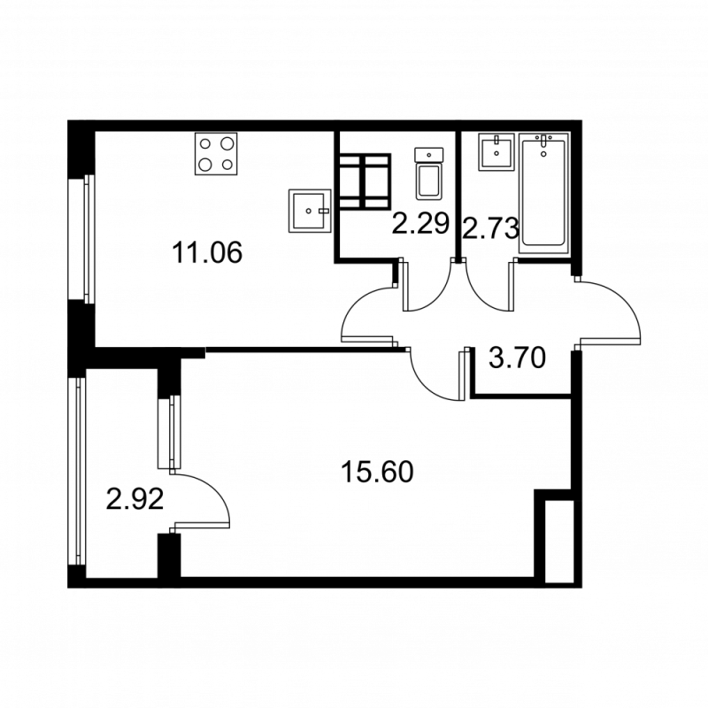 Продажа 1-комн квартиры в новостройке Колпино г., Загородная ул.,  к. A