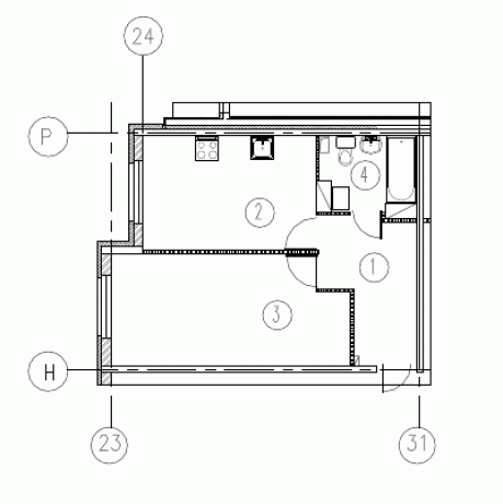 Планировка ЖК Дом на Тухачевского, 16.8 м2