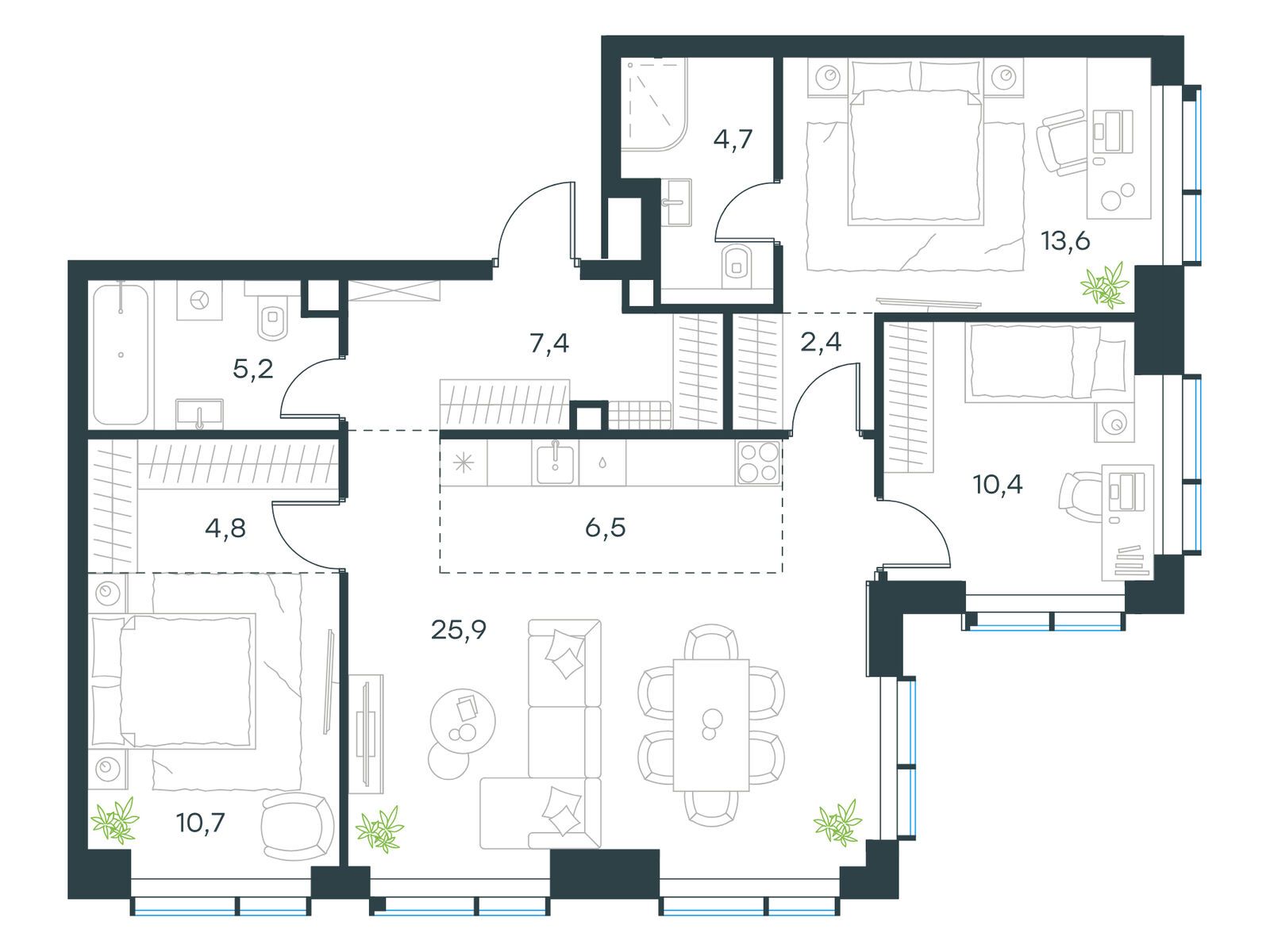 Продать Квартиры в новостройке ул. Дубининская, вл. 69, корп. 15   