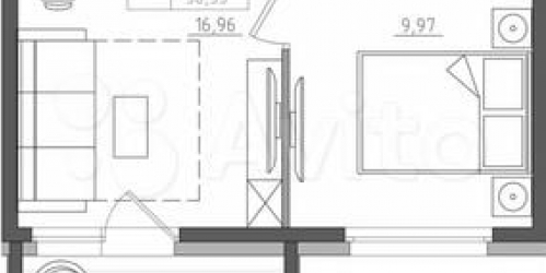 1-комн квартира Прилукская улица,  д. 28