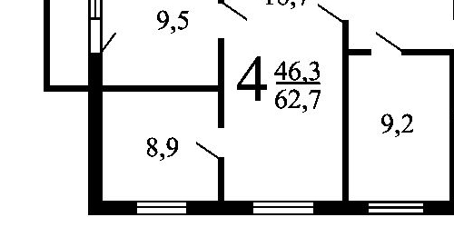 4-комн квартира улица Фомичевой, 8К2