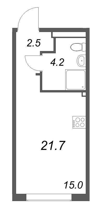Продажа студии Шушары п., Пулковское ш.,  к. 2