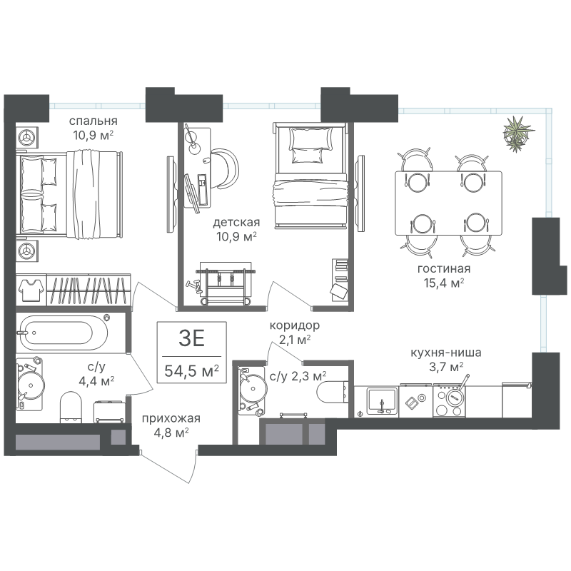 Продажа 2-комн квартиры в новостройке Москва г., Михалковская ул.,  к. 7