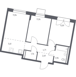 Продажа 2-комн квартиры в новостройке Марушкинское пос., Боровское ш.,  к. 6