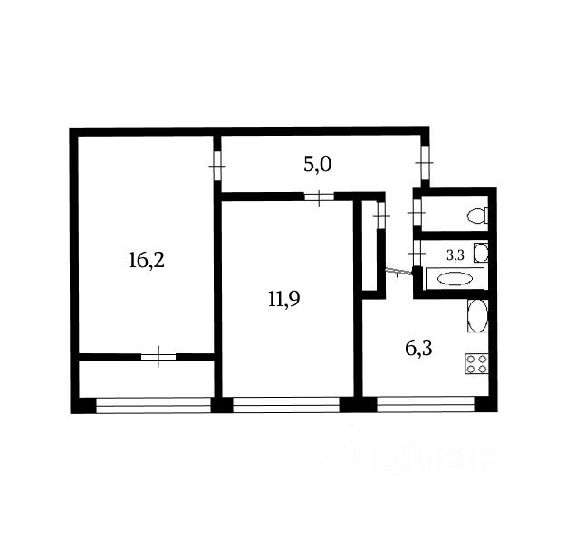 Продажа 2-комн квартиры на вторичном рынке Петергофское шоссе, 1К1