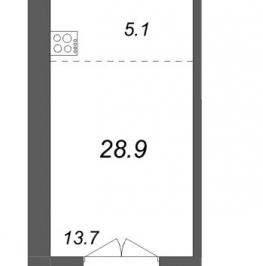 Продажа студии Шушары п., Пулковское ш.,  к. 3