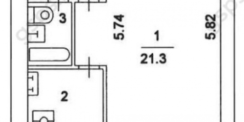 1-комн квартира улица Кржижановского,  д. 26