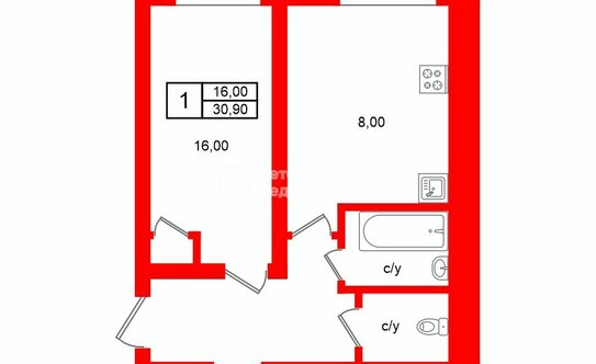 Продажа 1-комн квартиры на вторичном рынке шоссе Революции,  д. 43