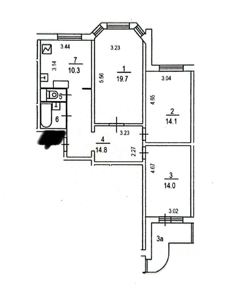 Продажа 3-комн квартиры на вторичном рынке Плавский проезд, 1