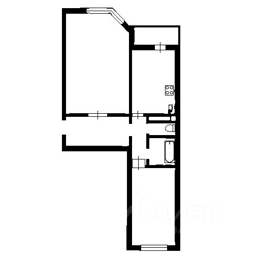 Аренда 2-комн квартиры на вторичном рынке проспект Королева, 68