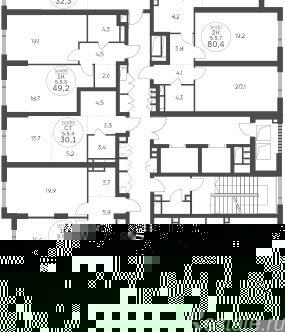 Продажа 2-комн квартиры в новостройке ул Крылатская,  д. 33,  к. 1