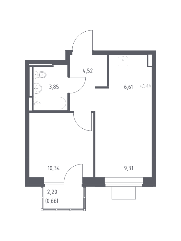 Продажа 1-комн квартиры в новостройке Богданиха д., Красная Слобода ул.,  к. 7.1