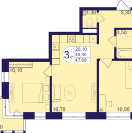 Продажа 2-комн квартиры в новостройке Балашиха г., Железнодорожный мкр.,  к. 610