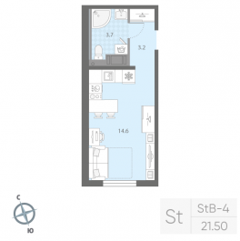 Продажа студии Санкт-Петербург г., Товарищеский пр-кт, к. 1 Продажа студии Санкт-Петербург г., Товарищеский пр-кт, к. 1