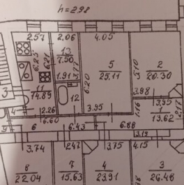 Продажа 6-комн квартиры на вторичном рынке Советская 8-я ул,  д. 57