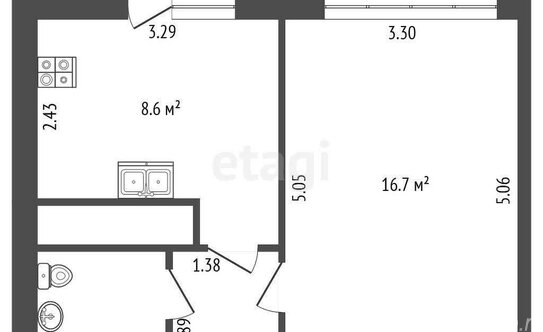 Продажа 1-комн квартиры на вторичном рынке улица Вавиловых