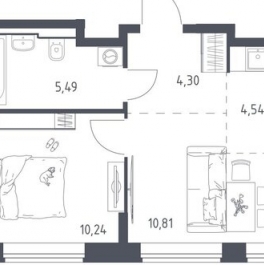 Продажа 1-комн квартиры на вторичном рынке Курьяновская наб,  д. 27,  к. 1