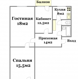 Продажа 3-комн квартиры на вторичном рынке Краснозаводск г, 40 лет Победы ул ,  д. 1
