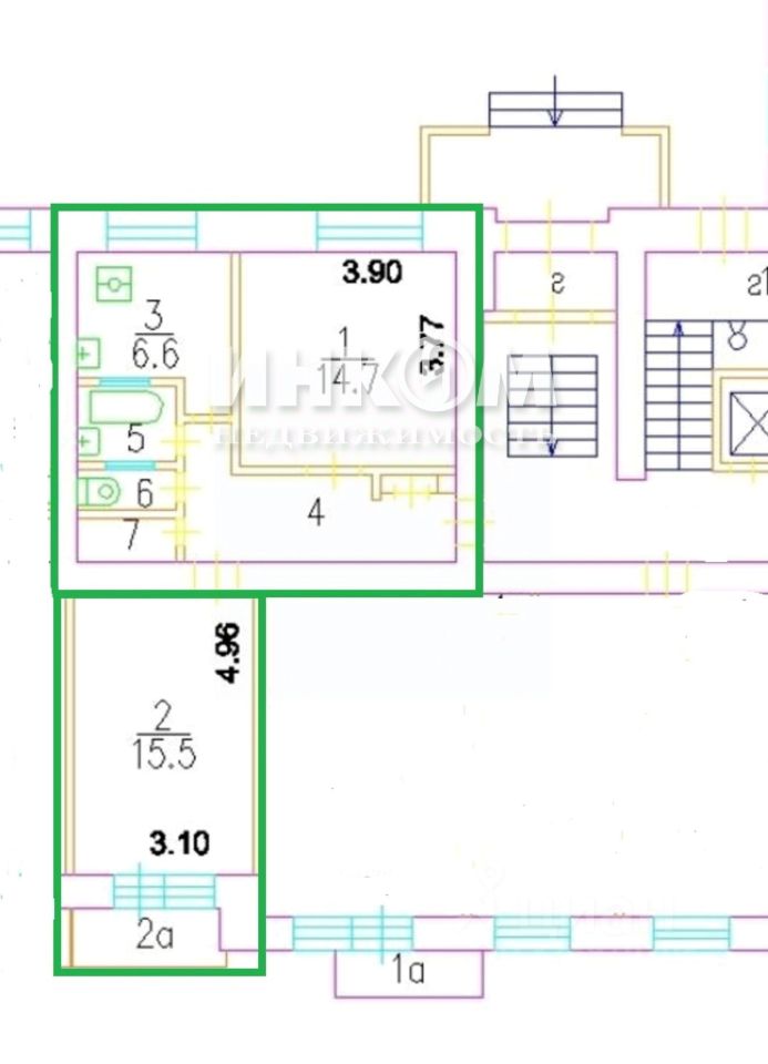 Продажа 2-комн квартиры на вторичном рынке Ростовская набережная, 3