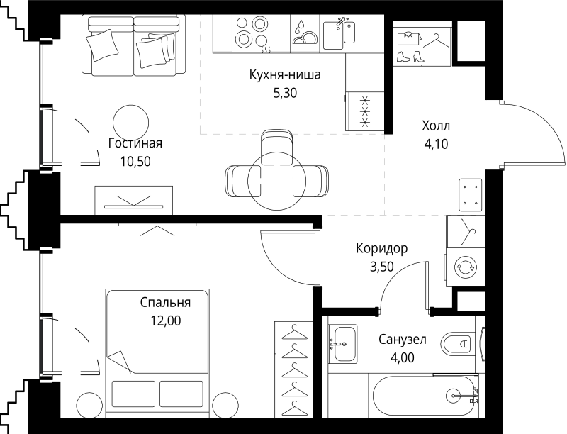 Продажа 1-комн квартиры в новостройке Москва г., Верейская ул.,  к. SET.1.2