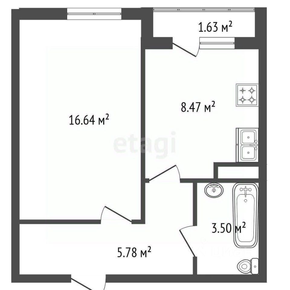 Продажа 1-комн квартиры на вторичном рынке Никольское, Первомайская улица, 17к1