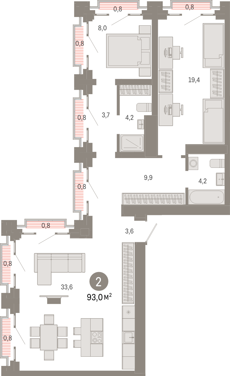 Продажа 2-комн квартиры в новостройке Москва г., Тагильская ул.,  к. 1