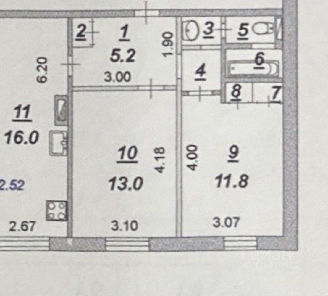Продажа 2-комн квартиры на вторичном рынке пос. Оболенск, бульвар Осенний, 3Б