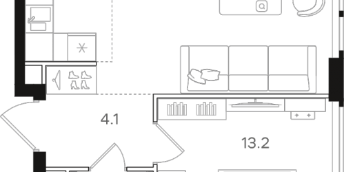1-комн квартира Москва г., Открытое ш.,  к. 1