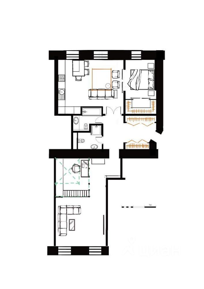 Продажа 3-комн квартиры на вторичном рынке Ленинградский проспект, 5С2