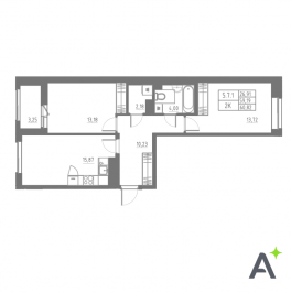 Продажа 2-комн квартиры в новостройке Шушары п., Школьная ул.,  к. 1