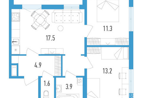 Продажа 2-комн квартиры на вторичном рынке Шушары п,  д. 3 к1