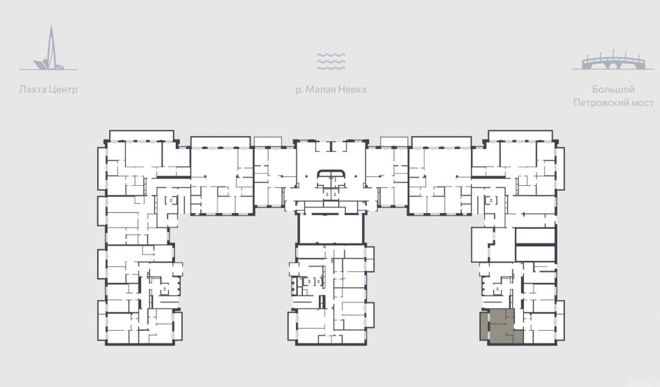 Продажа 2-комн квартиры в новостройке Петровская коса ,  д. 1,  к. 1 литр