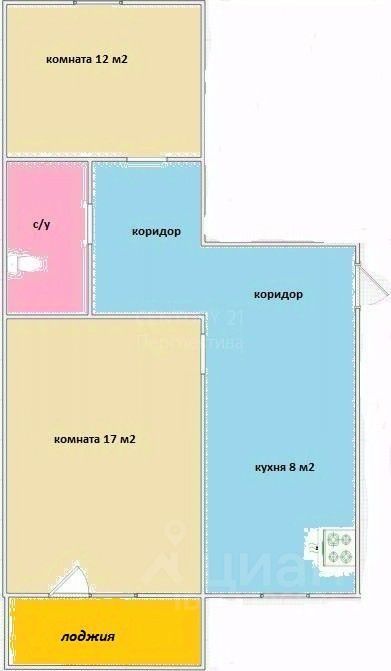 Продажа 2-комн квартиры на вторичном рынке Быково пгт, улица Щорса, 1А