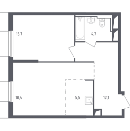 Продажа 1-комн квартиры в новостройке Раздоры д., Мякининское ш.,  к. 19