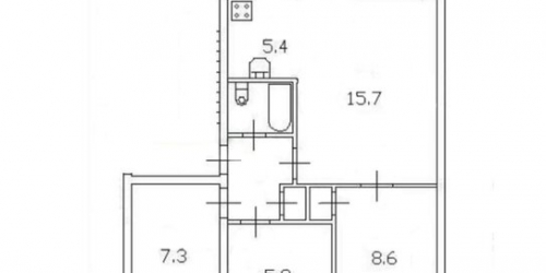 3-комн квартира ул Бурцева,  д. 5