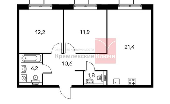 Продажа 2-комн квартиры на вторичном рынке ул Саларьевская,  д. 9